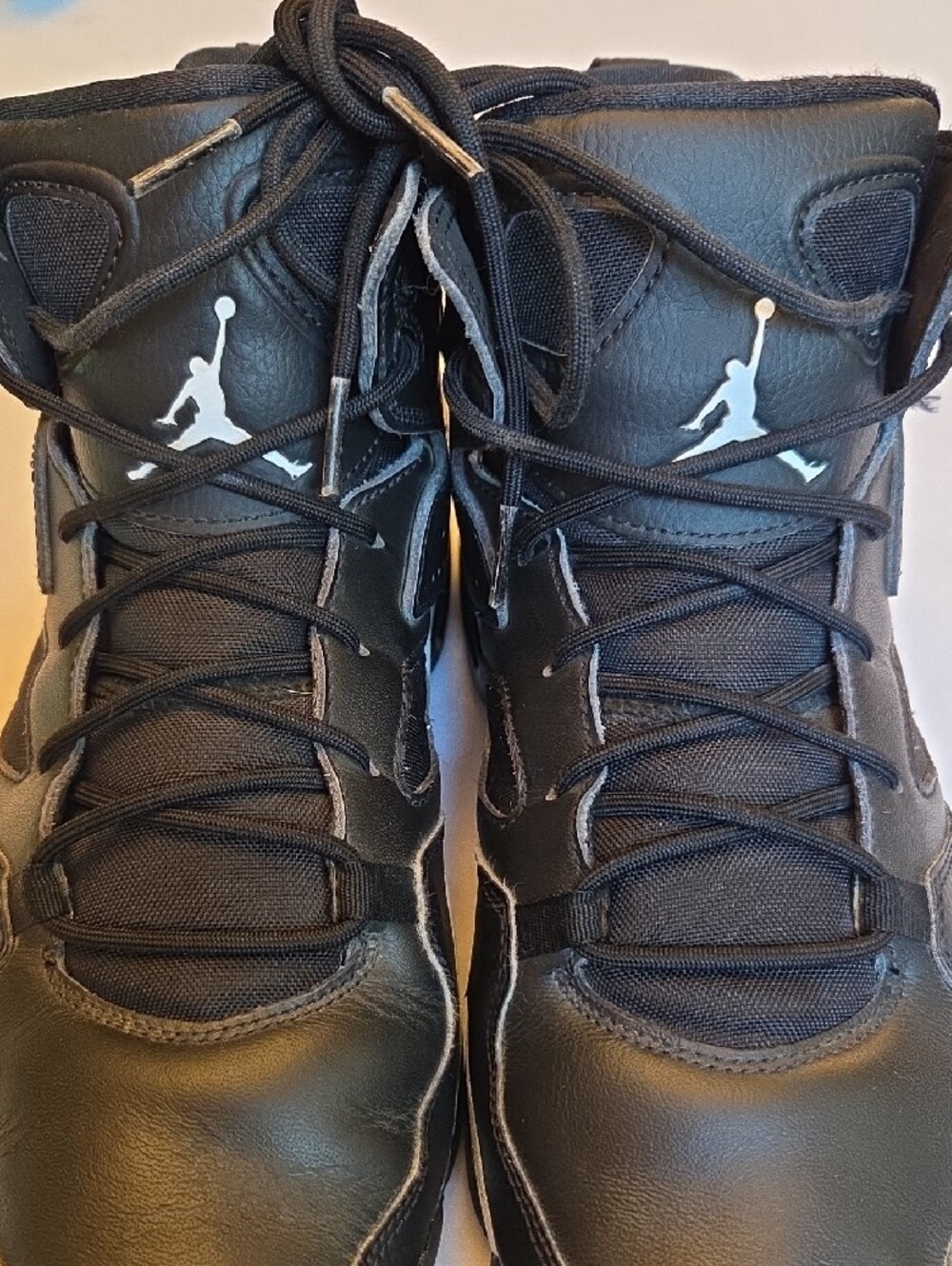 NIKE AIR JORDAN - FLIGHT CLUB 91 - Black and White - High-Top. - Picture 3 of 6